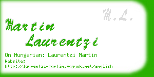 martin laurentzi business card